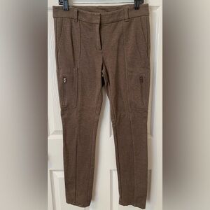 Ann Taylor Cargo Stretch Dress Pants Brown Size 6 EUC